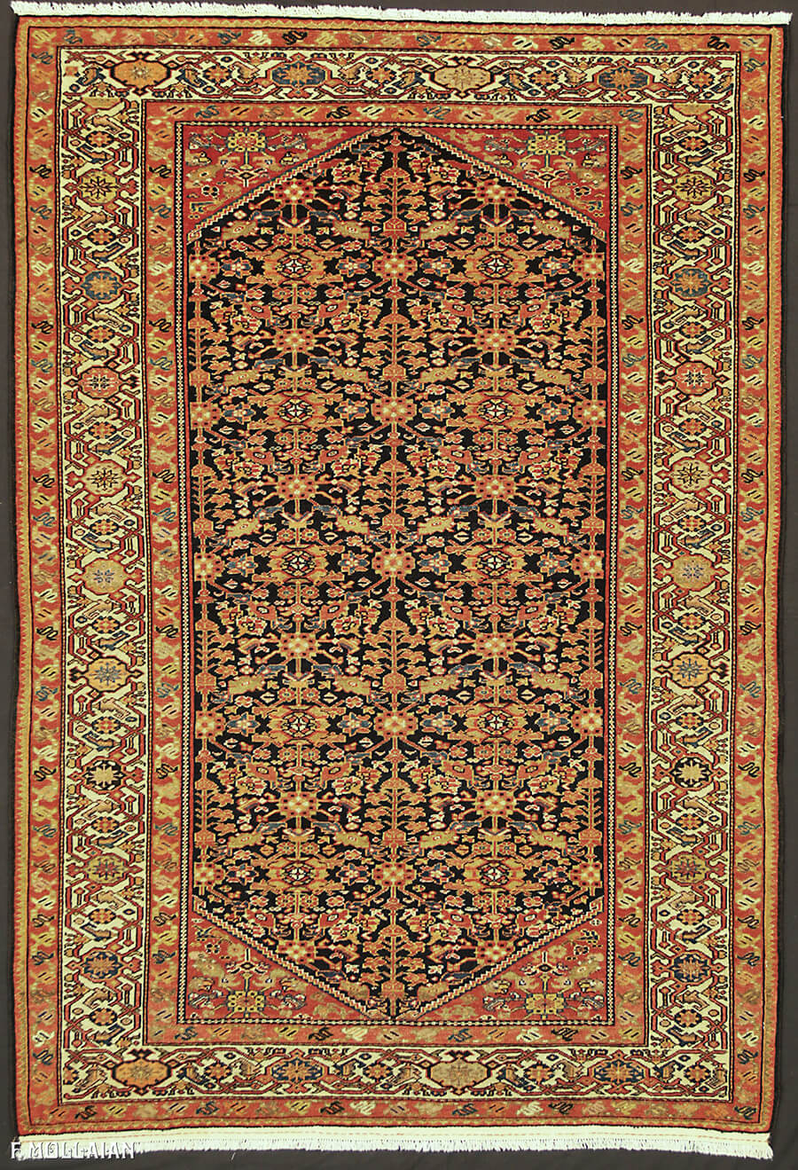 Tapis Persan Antique Mishan Malayer n°:34270274